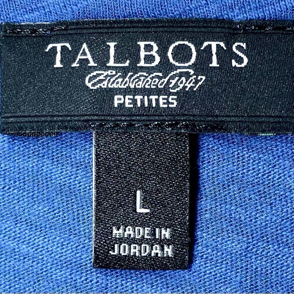 Talbots Lightweight Open Front Cardigan in Medium Blue Women’s LP - Picture 3 of 4